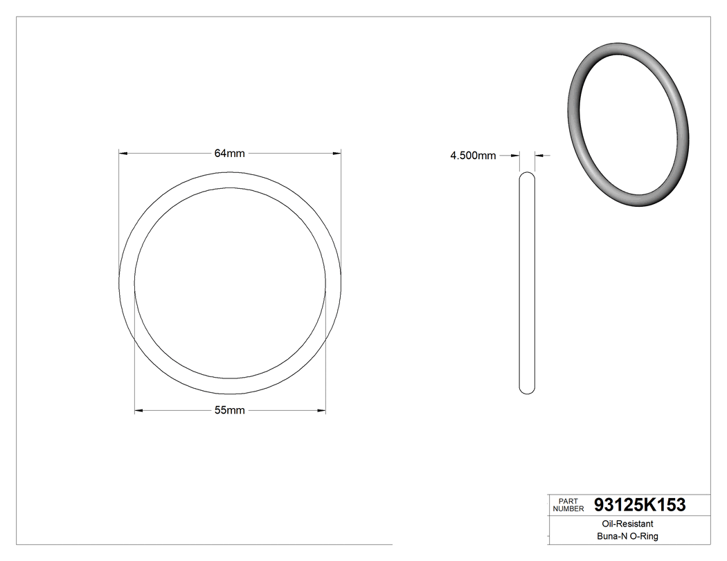 Technical drawing - 93125K153